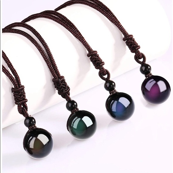 Musical Wishes Jewelry - 🔥HOT SALE🔥Boho Braided Rainbow Obsidian Necklace